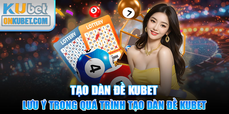 Lưu ý trong quá trình tạo dàn đề Kubet